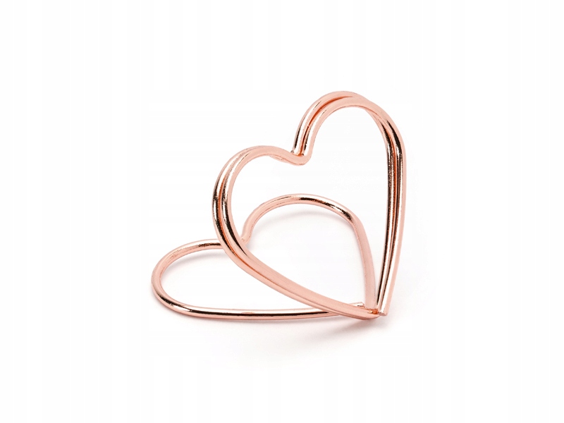 

Stojaki na winietki Serca Rose Gold 10szt