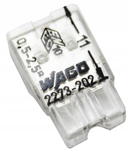 

Wago Szybkozłączka 2x0,5-2,5 mm2 Złączka Kostka