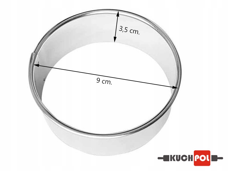 WYKRAWACZ FOREMKA DO CIAST PIEROGÓW KÓŁEK 9CM Rodzaj forma do ciastek