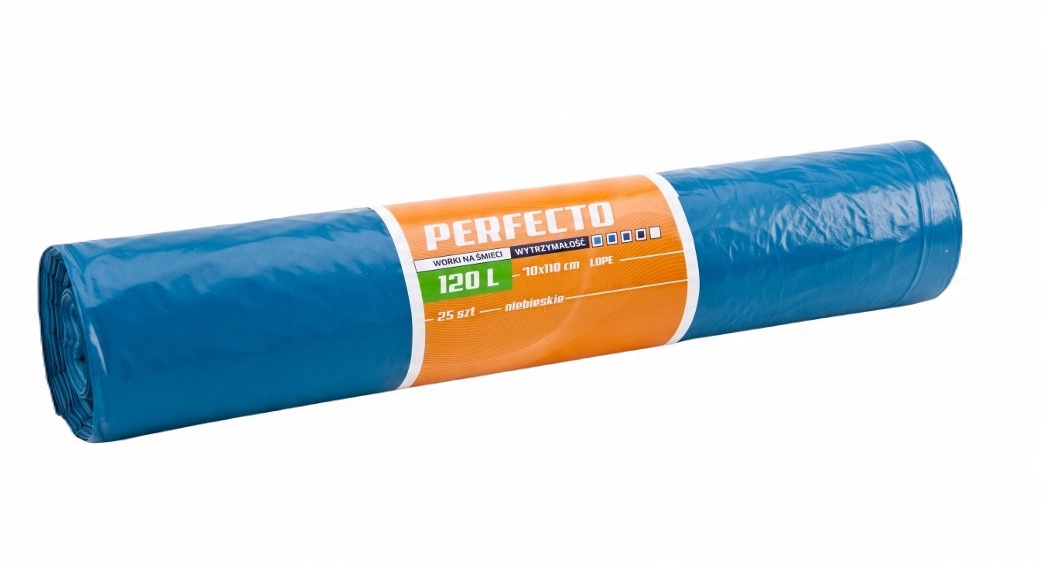 

Worki Na Śmieci 120L 25szt Ldpe 70x110 Niebieskie