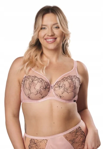 Podprsenka Soft s výšivkou Andrea 65H Mefemi