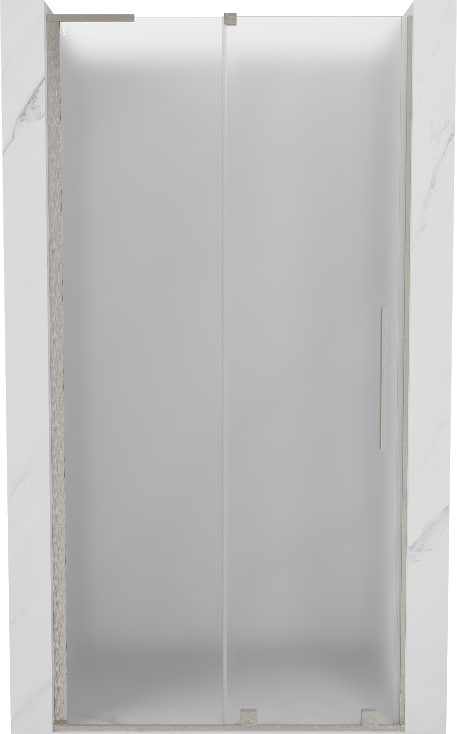 Mexen Velar L 100cm Posuvné Sprchové Dveře, Matné, Kartáčovaný Nikl