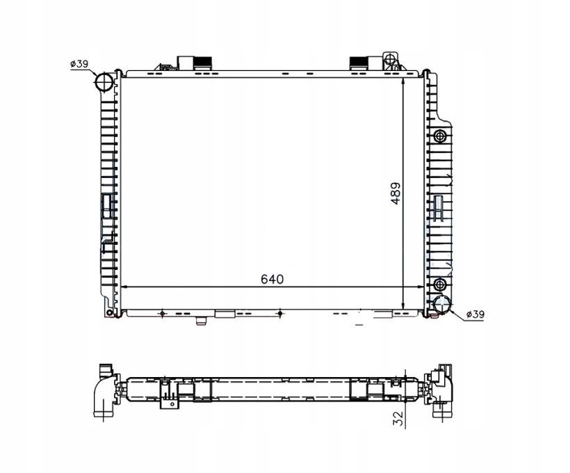 CHŁODNICA MERCEDES BENZ E-KL W210 06.99- NOWA