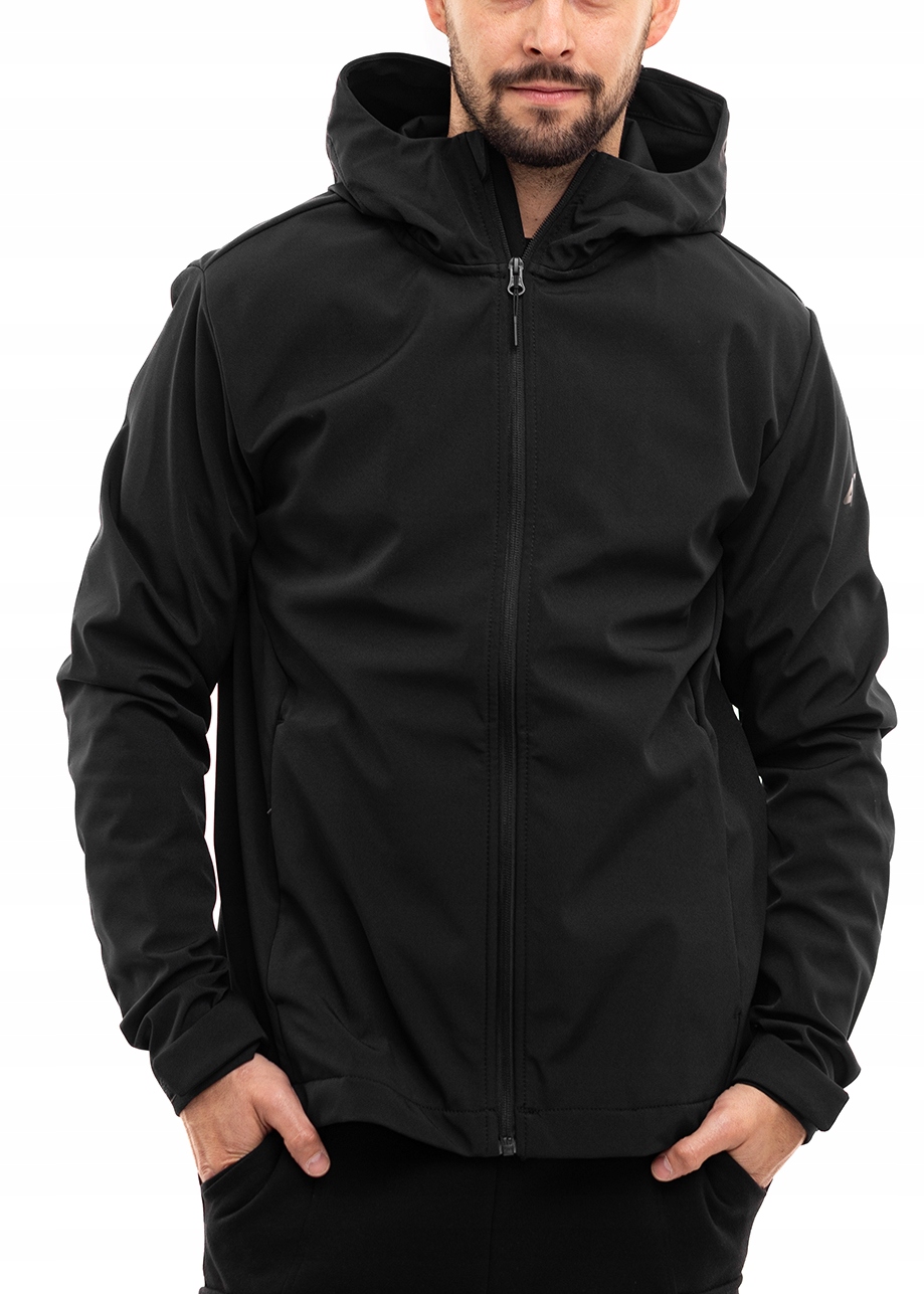 Pánská bunda 4F Softshell Přechodná s kapucí Sportovní větrovka vel. XXL