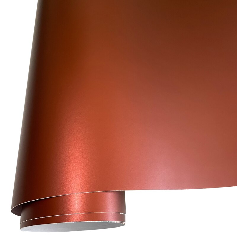 FOLIA OKLEINA MEBLOWA BRĄZOWA SATYNA CHROM MAT 50cm x 152cm SAMOPRZYLEPNA