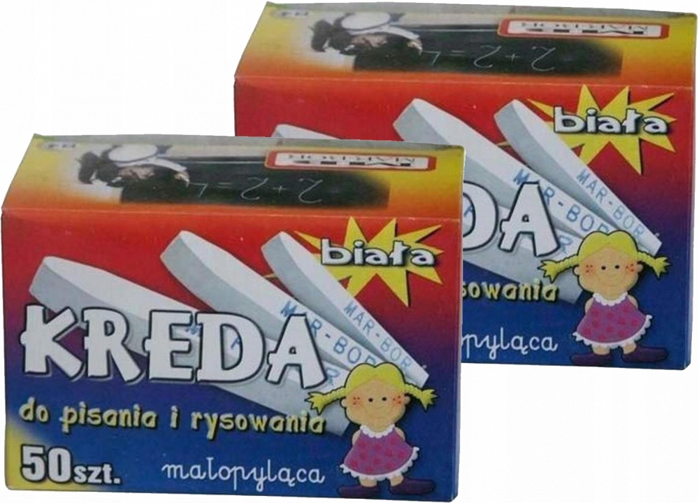 

Kreda Mar-Bor małopyląca 50szt biała x 2