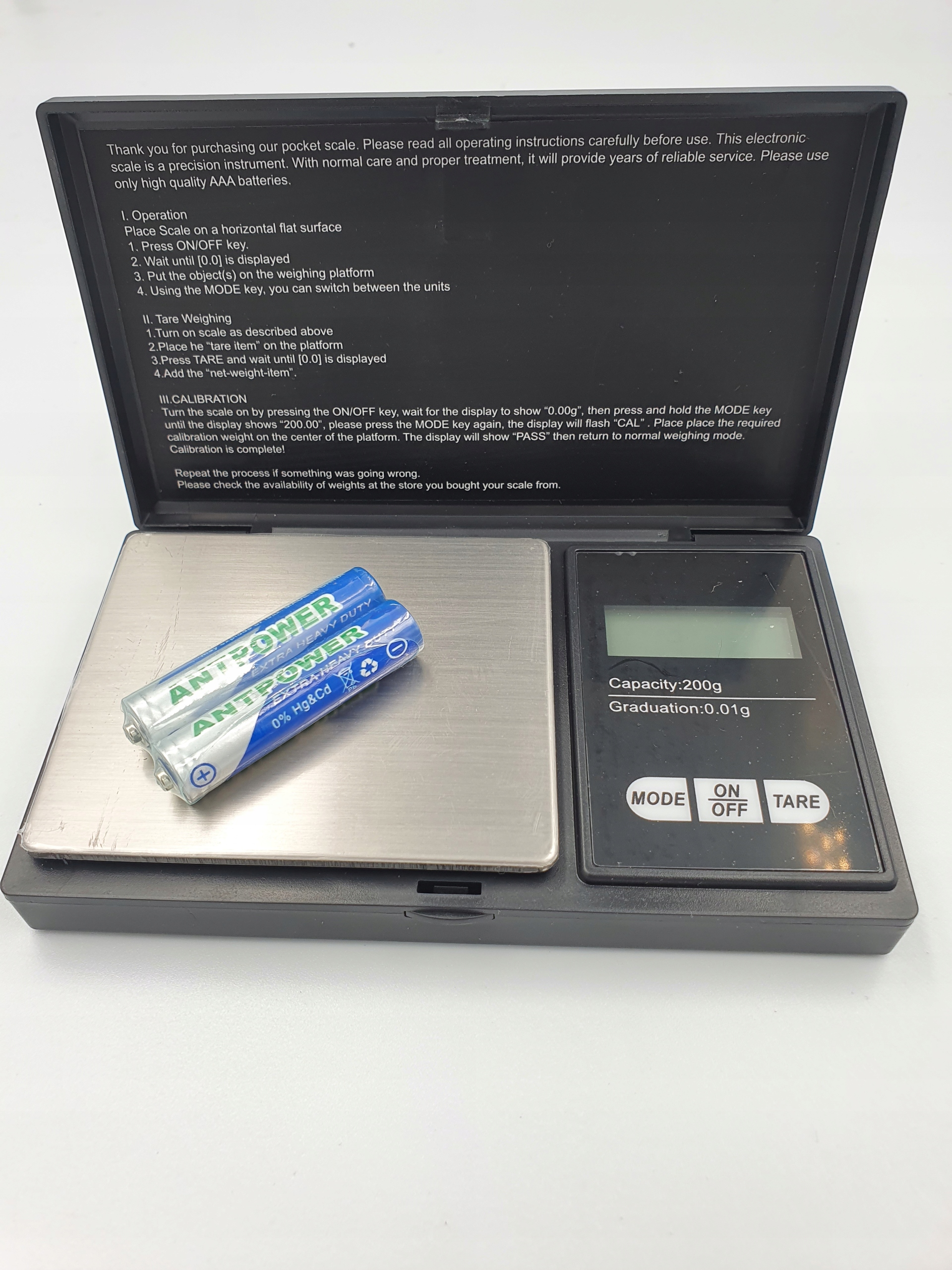 WAGA JUBILERSKA KIESZONKOWA ELEKTRONICZNA OD 0,01G Model Waga jubilerska