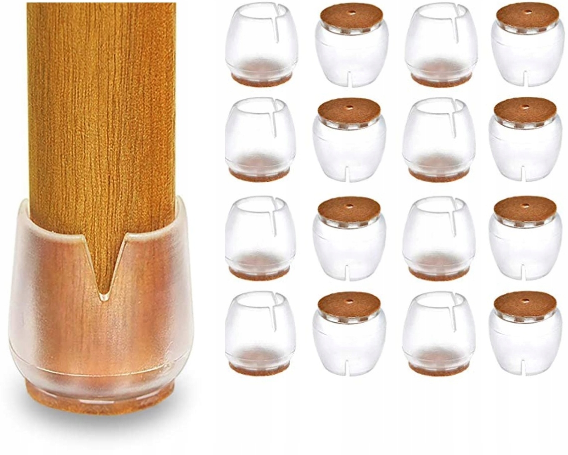 

16x Nakładki silikonowe na nogi krzesła 12-16mm