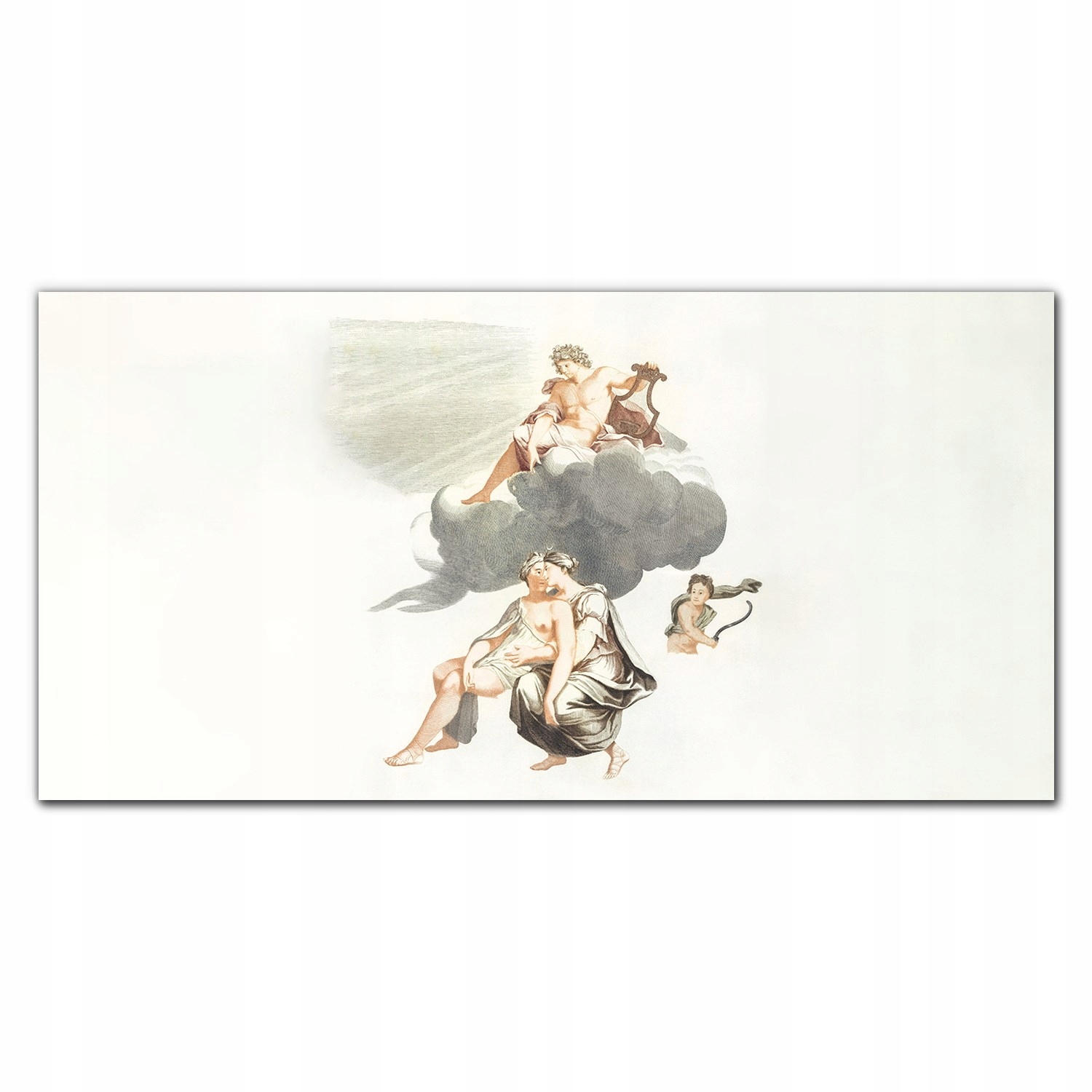 Obraz na plátne Anjeli vintage cloud 140x70 cm