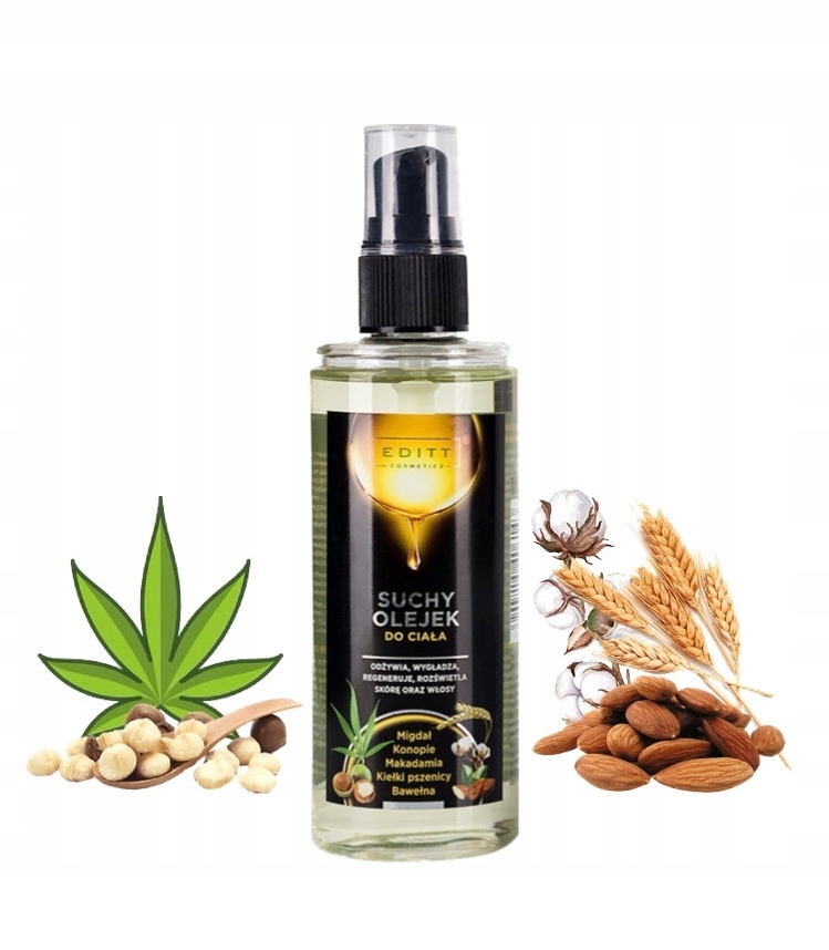 Editt Cosmetics 100ml suchy olejek do ciała włosów