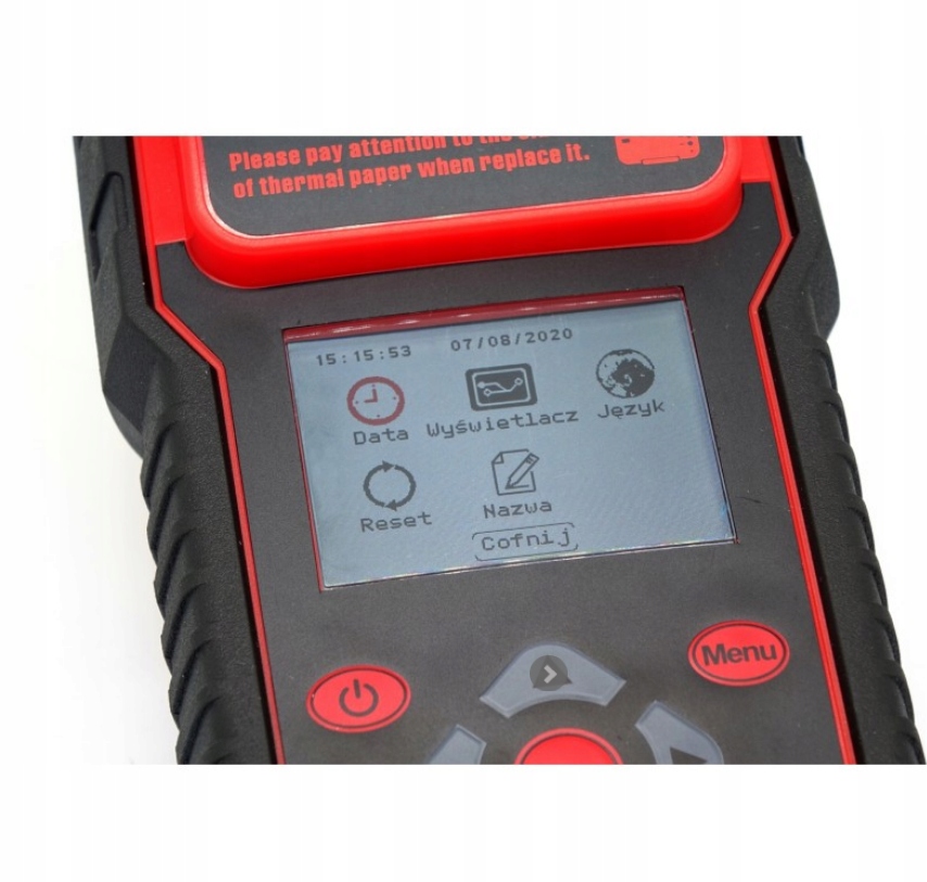 Tester z drukarka WET EFB GEL AGM walizka Weight with packaging 4 kg