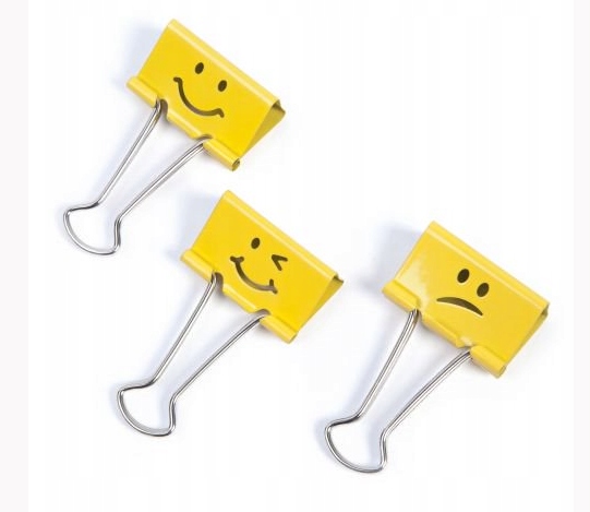 

Klipsy Biurowe 19 mm Emo żółte Rapesco