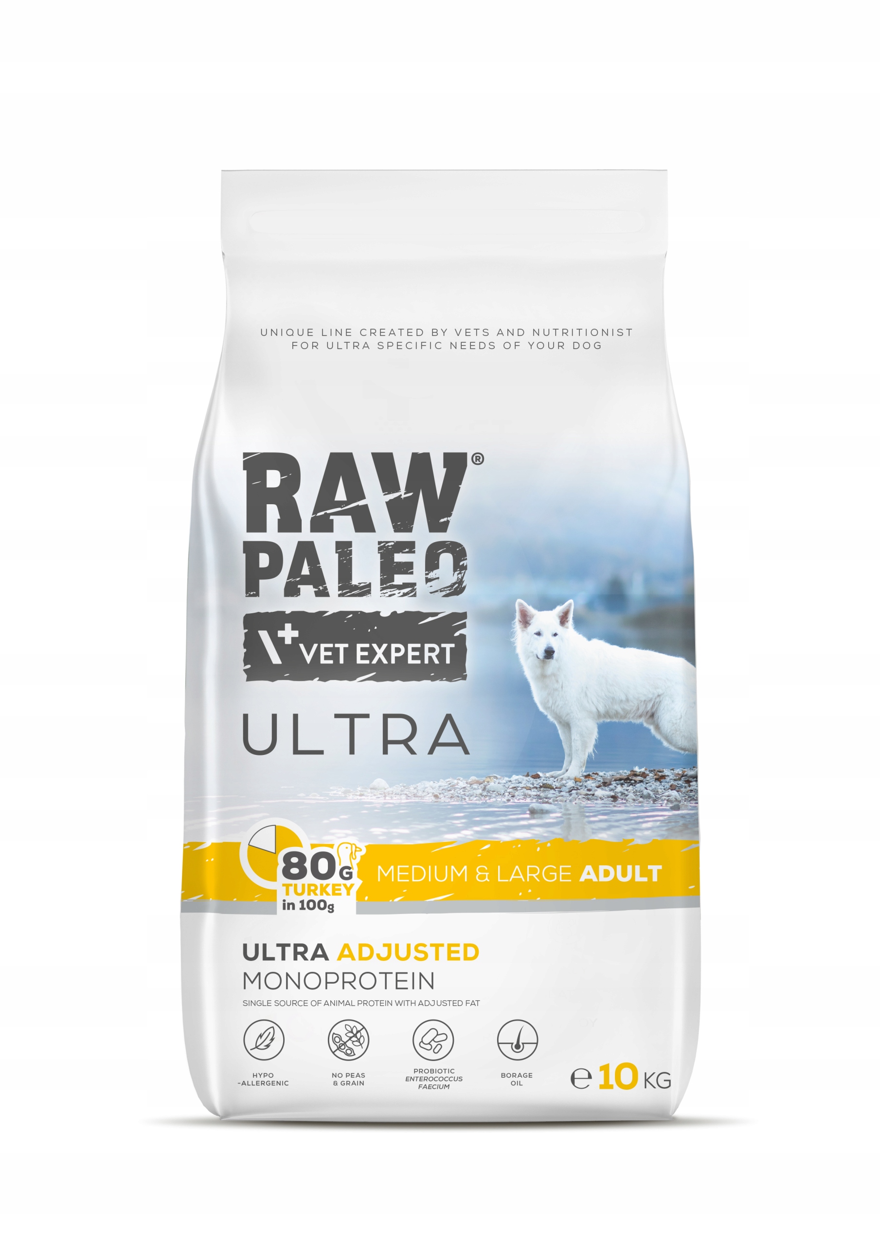VetExpert Raw Paleo Ultra Turkey Medium&Large Adult 10kg