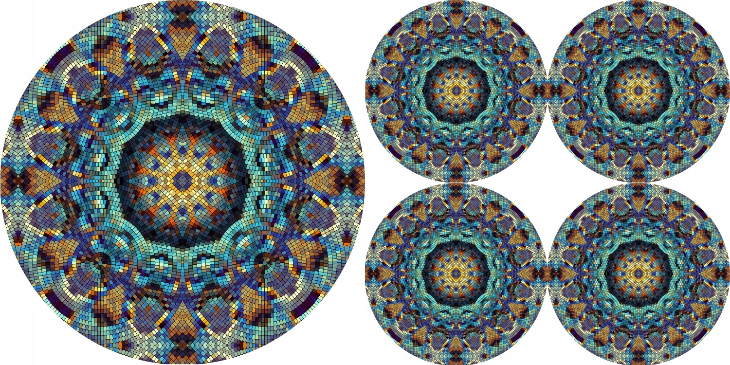 

Zestaw podkładek na stół okrągłych 1+4 Barcelona