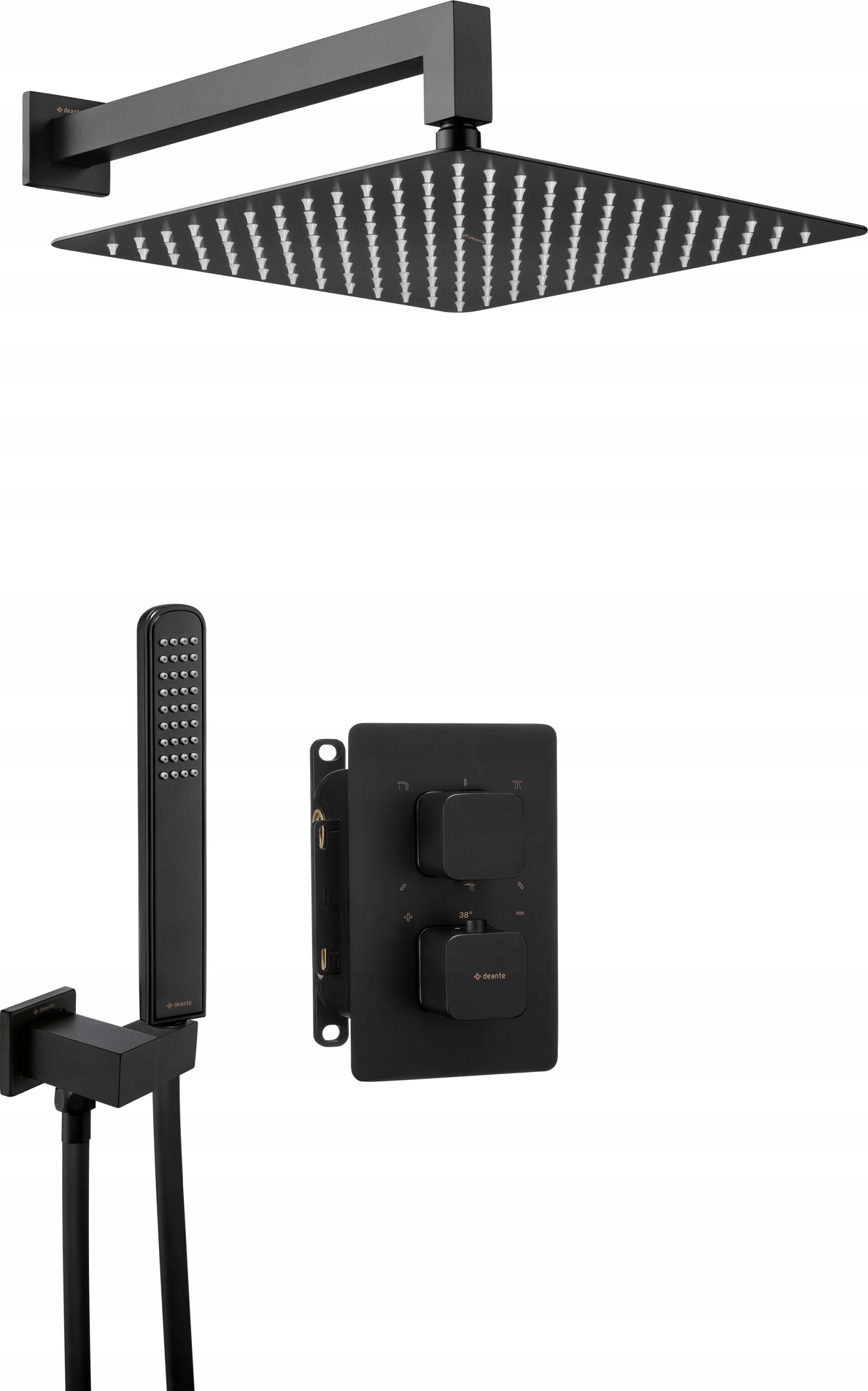 Deante Podomietkový sprchový set s termostatickým boxom Therm Bxyznect