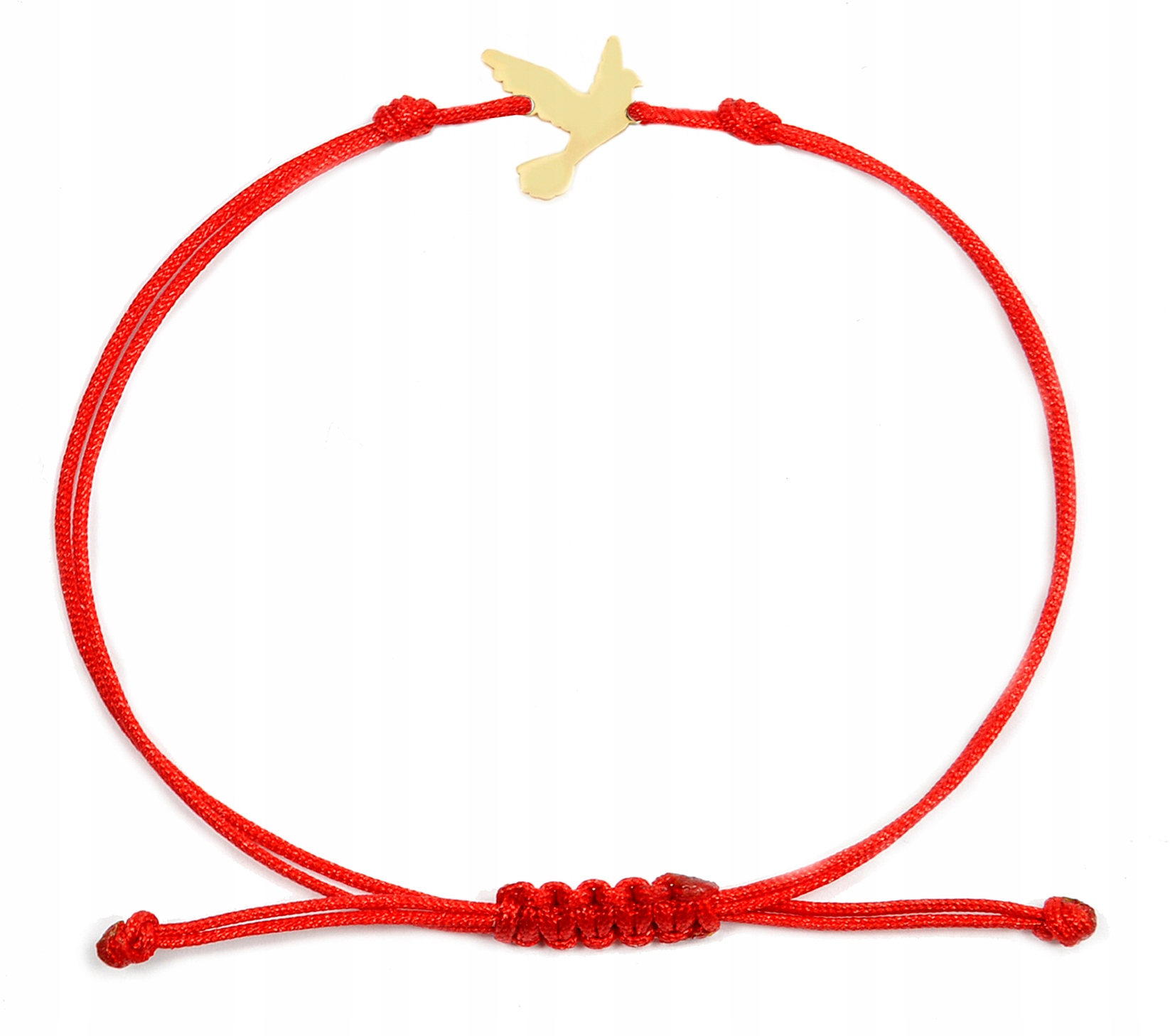 Zlatý náramek na provázku holubice pr.333