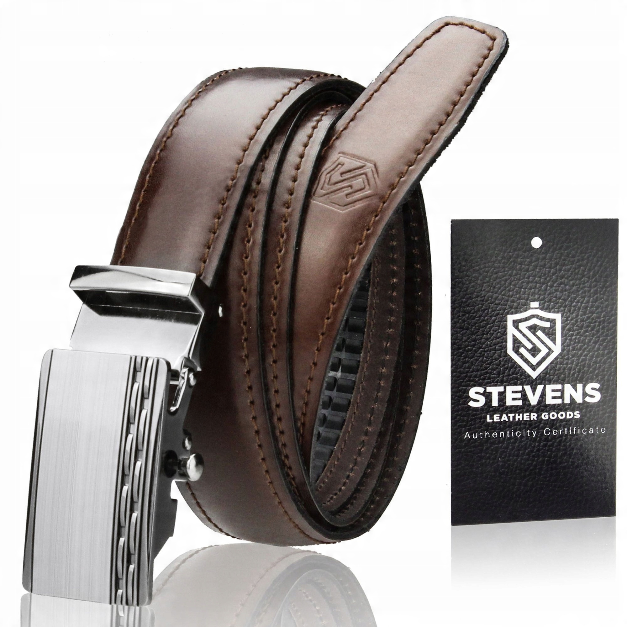 

Skórzany Pasek Do Spodni Automat Stevens 120cm 5B