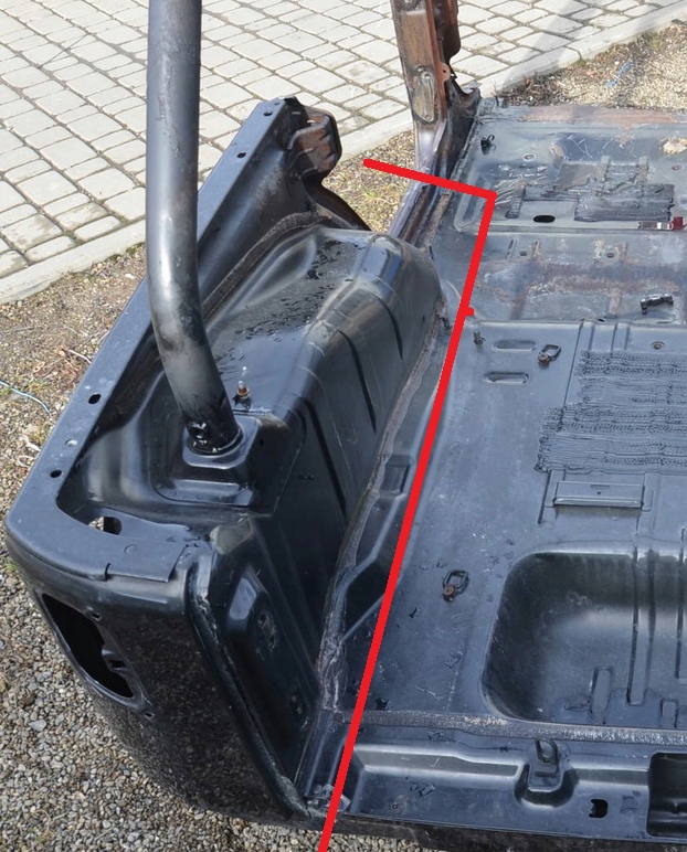 КУЗОВ АВТОМОБІЛЯ ЧВЕРТЬ ЛІВА ЗАДНЯ WRANGLER JK 4D 07-17