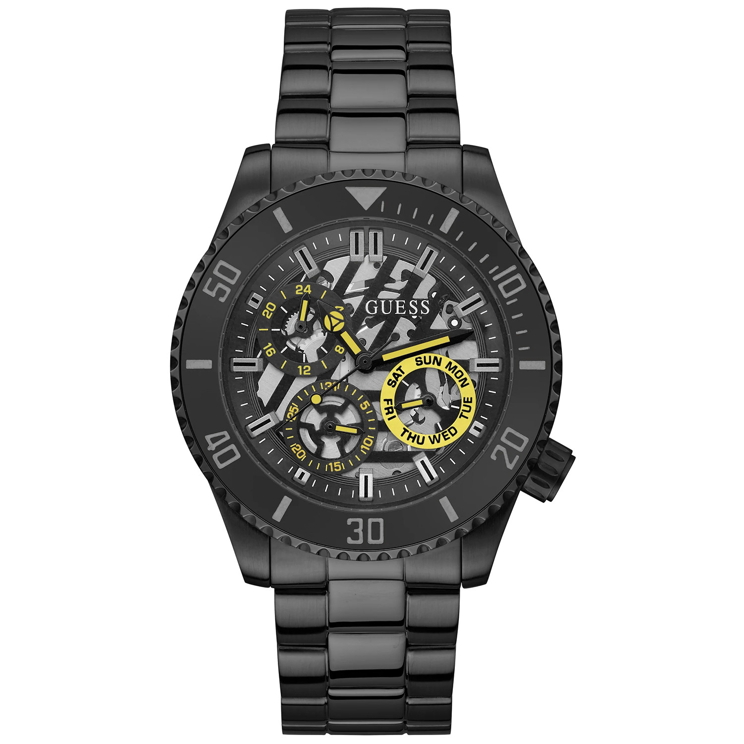 Pánské Hodinky Guess GW0488G3, černý náramek