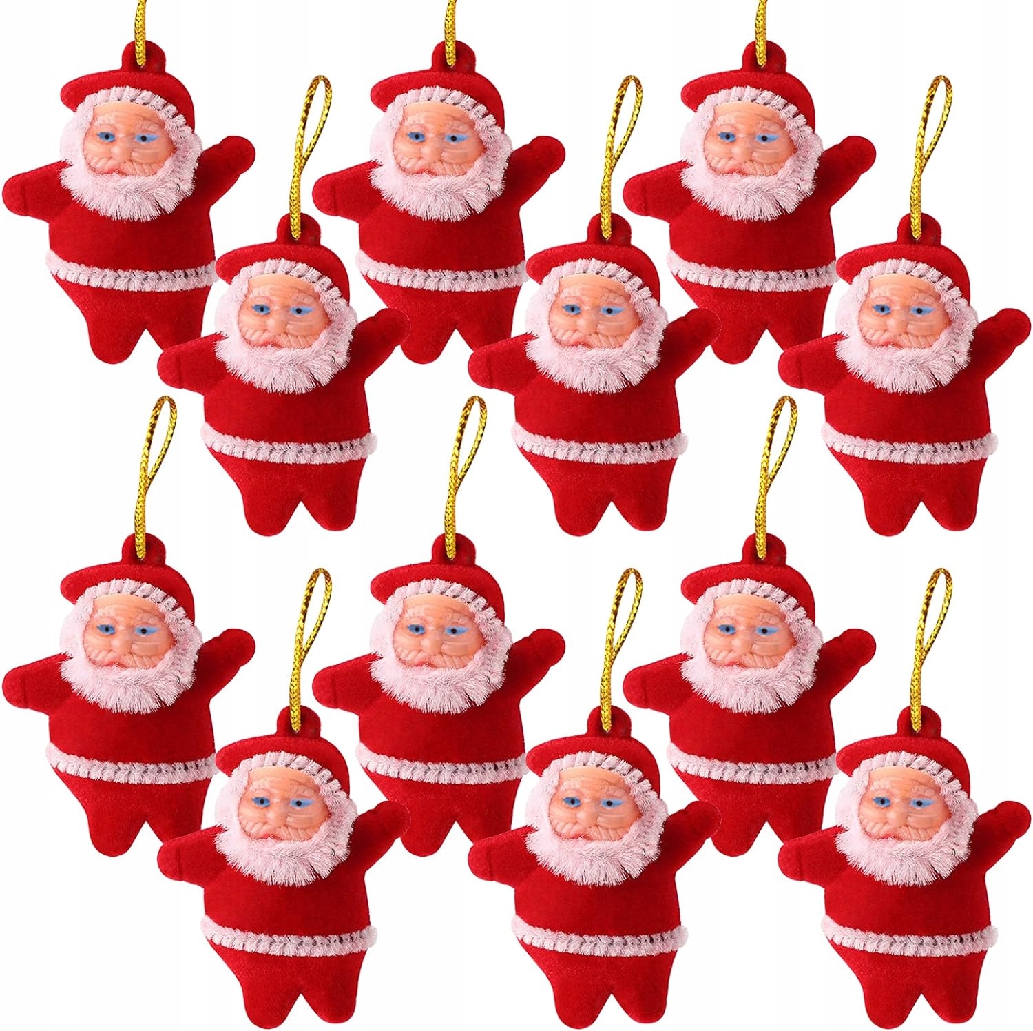 Sada 12 Kusů Mini Mikuláš Svatý Přívěsek
