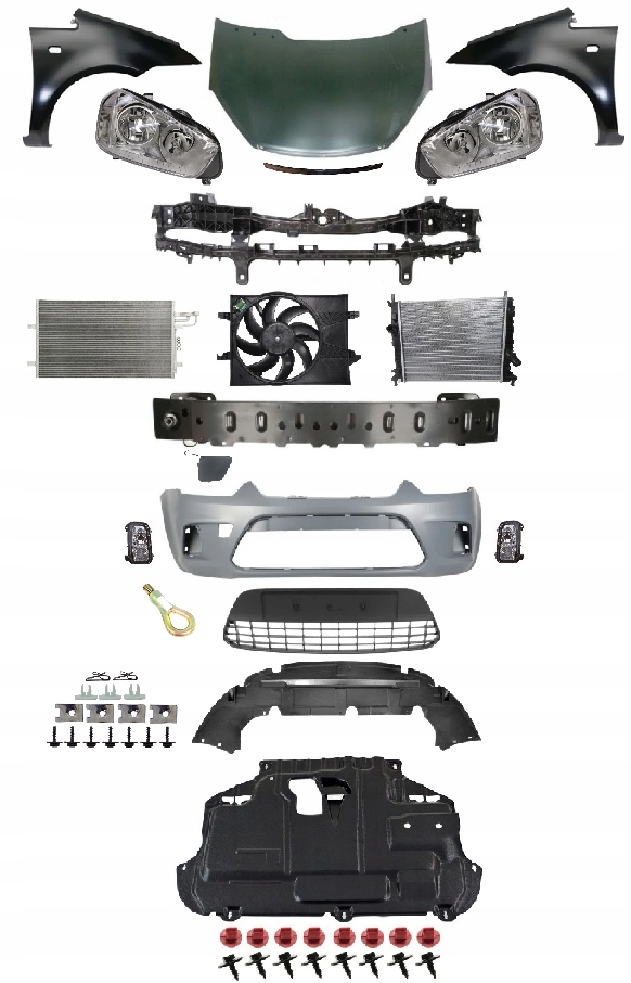 FORD C-MAX C214 2007-2010 KOMPLETNY PRZÓD MASKA