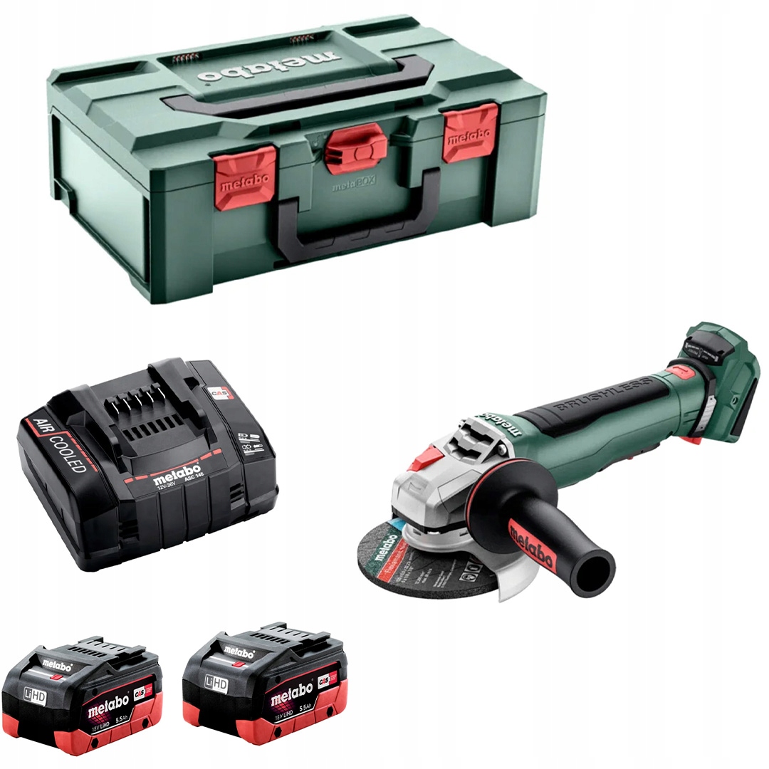 Brúska Metabo Wpb 18 Lt Bl 11-125 Quick 613059660 2x5,5Ah kufor