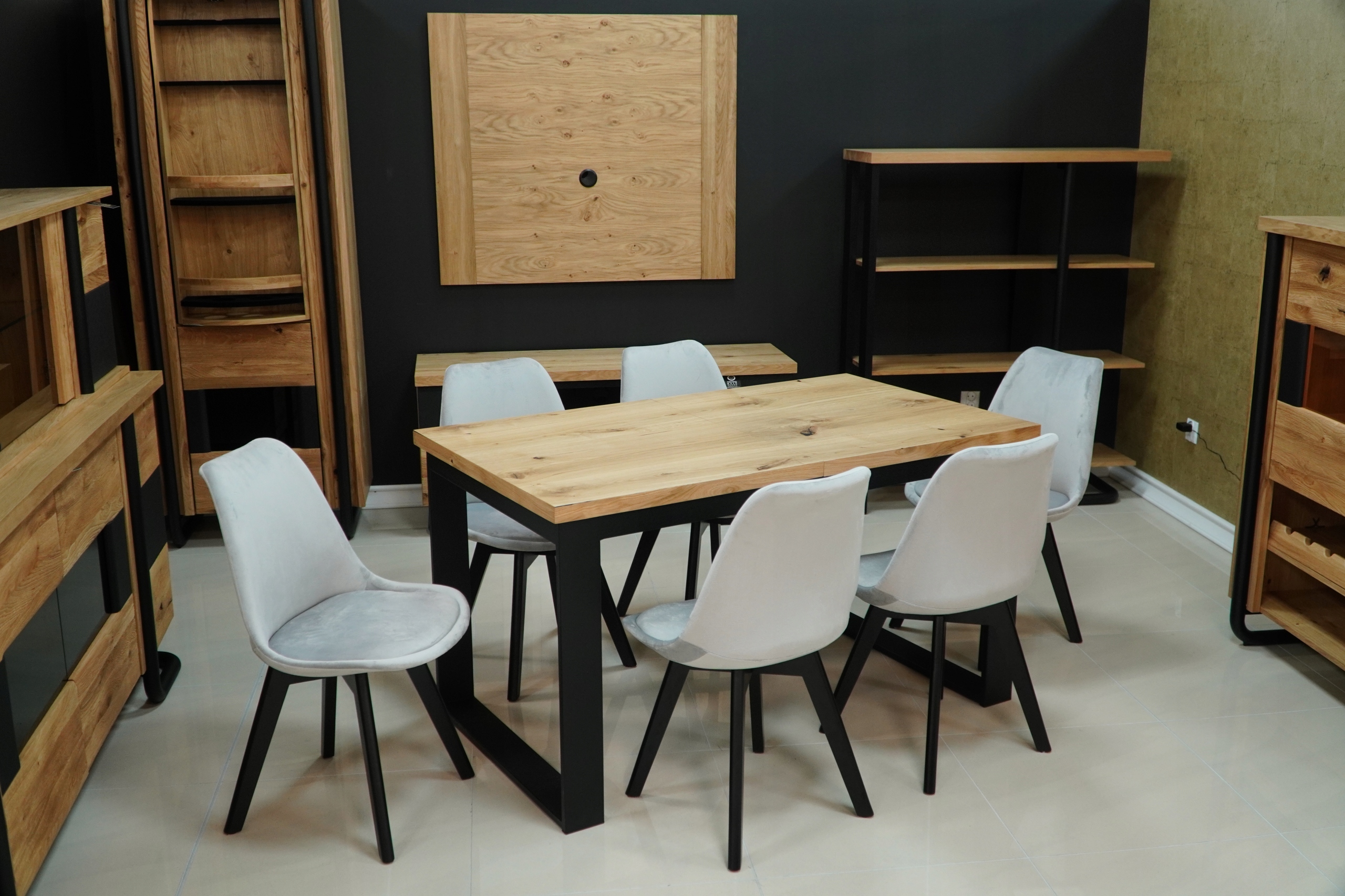 STÓŁ ROZKŁADANY LOFT 970 FORNIR DĄB 180x90+50cm Kształt blatu prostokątny