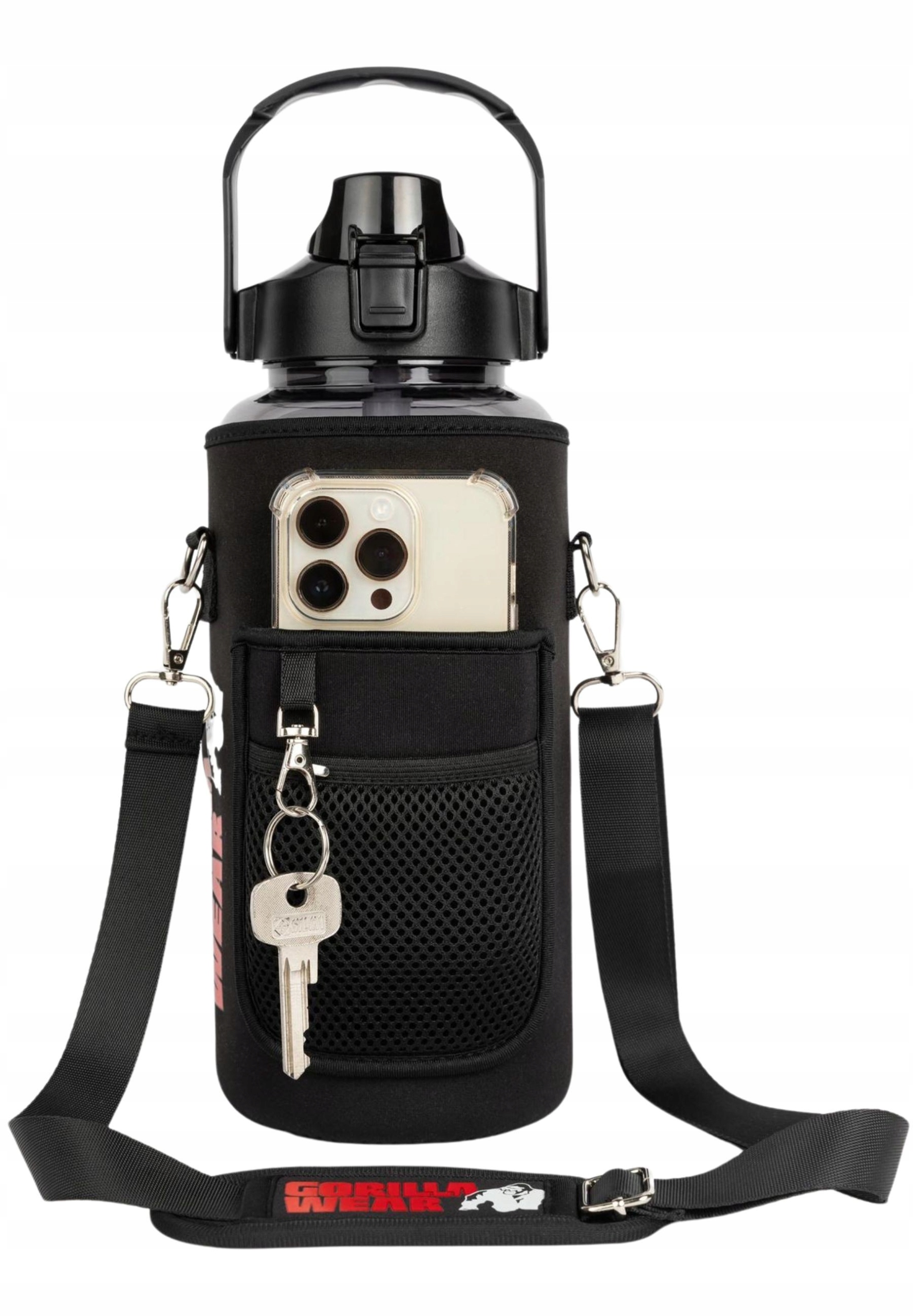 2L Lahev Láhev Na Pití S Pouzdrem Na Telefon A Klíči Pro Gorilla Wear