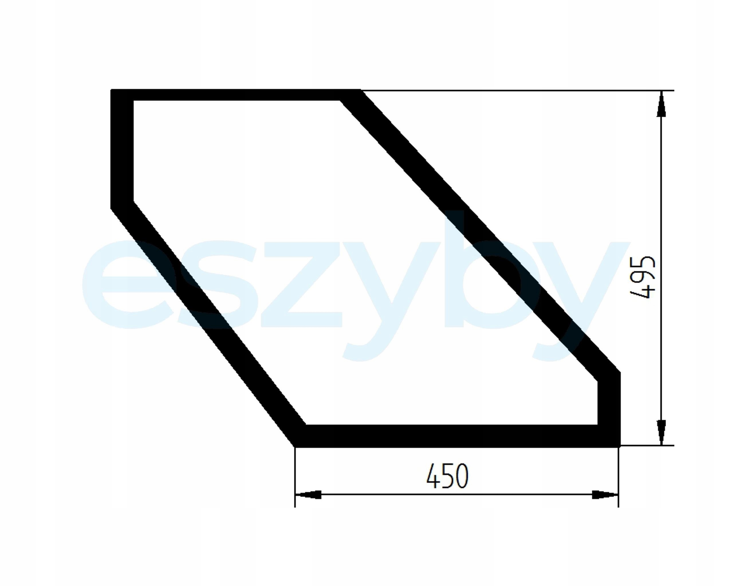 sklo nabíječka Cat 902, 906, 908 spodní dveře pravé