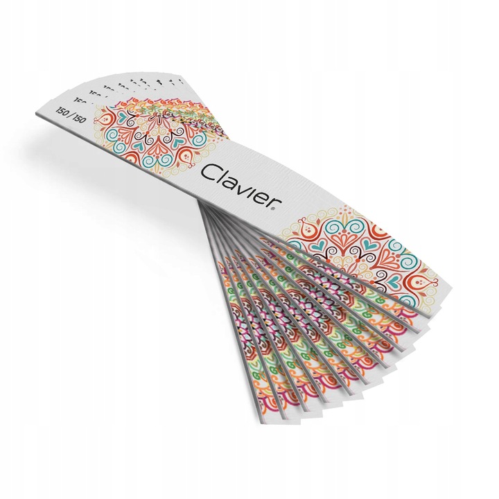 10 X Pilnik Do Paznokci Zebra Łódka 150/150