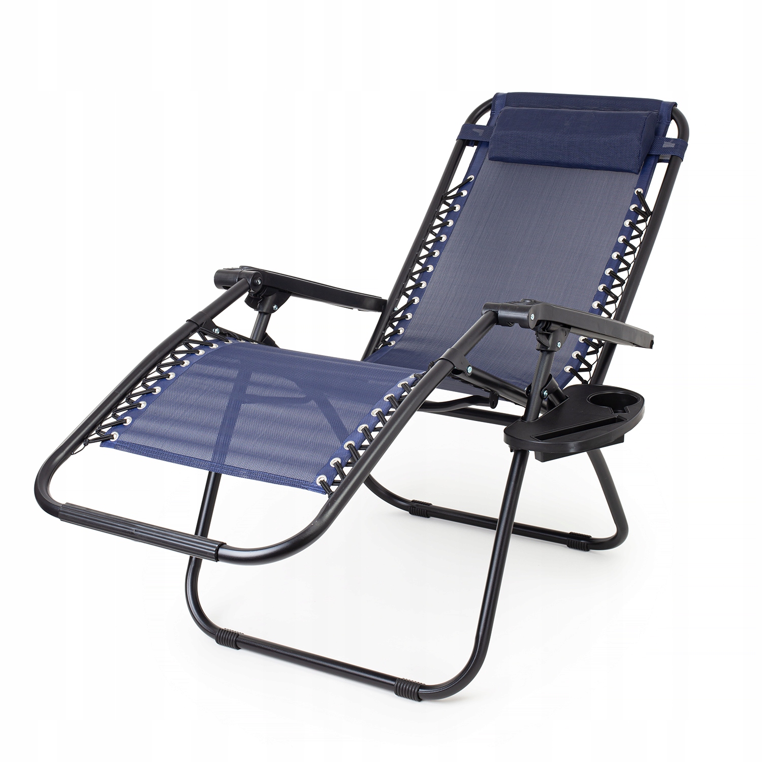 FOTEL OGRODOWY LEŻAK PLAŻOWY KRZESŁO Z ZAGŁÓWKIEM SKŁADANE ZERO GRAVITY Marka inna