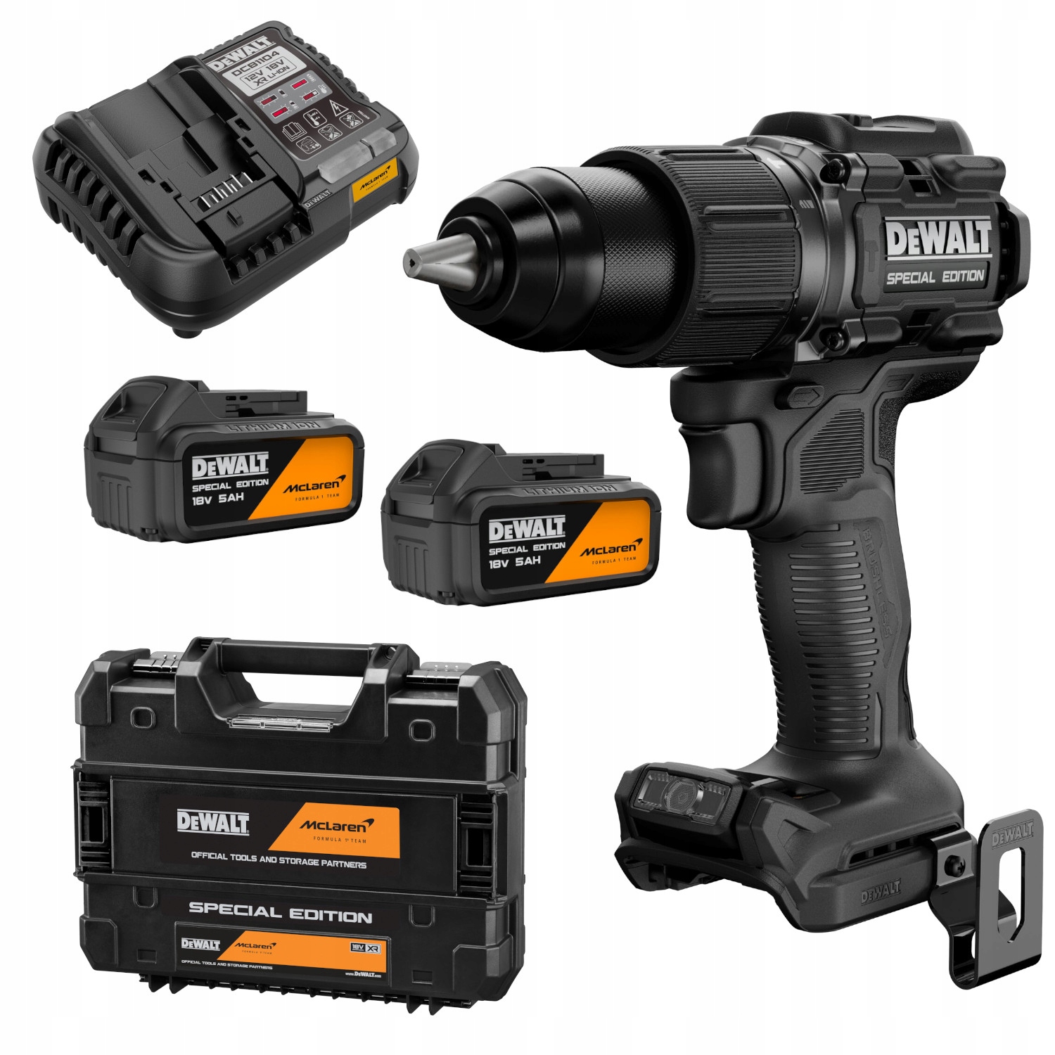 Dewalt Wiertarko-wkrętarka udarowa McLaren 2x5,0Ah Ład DCD86MP2T