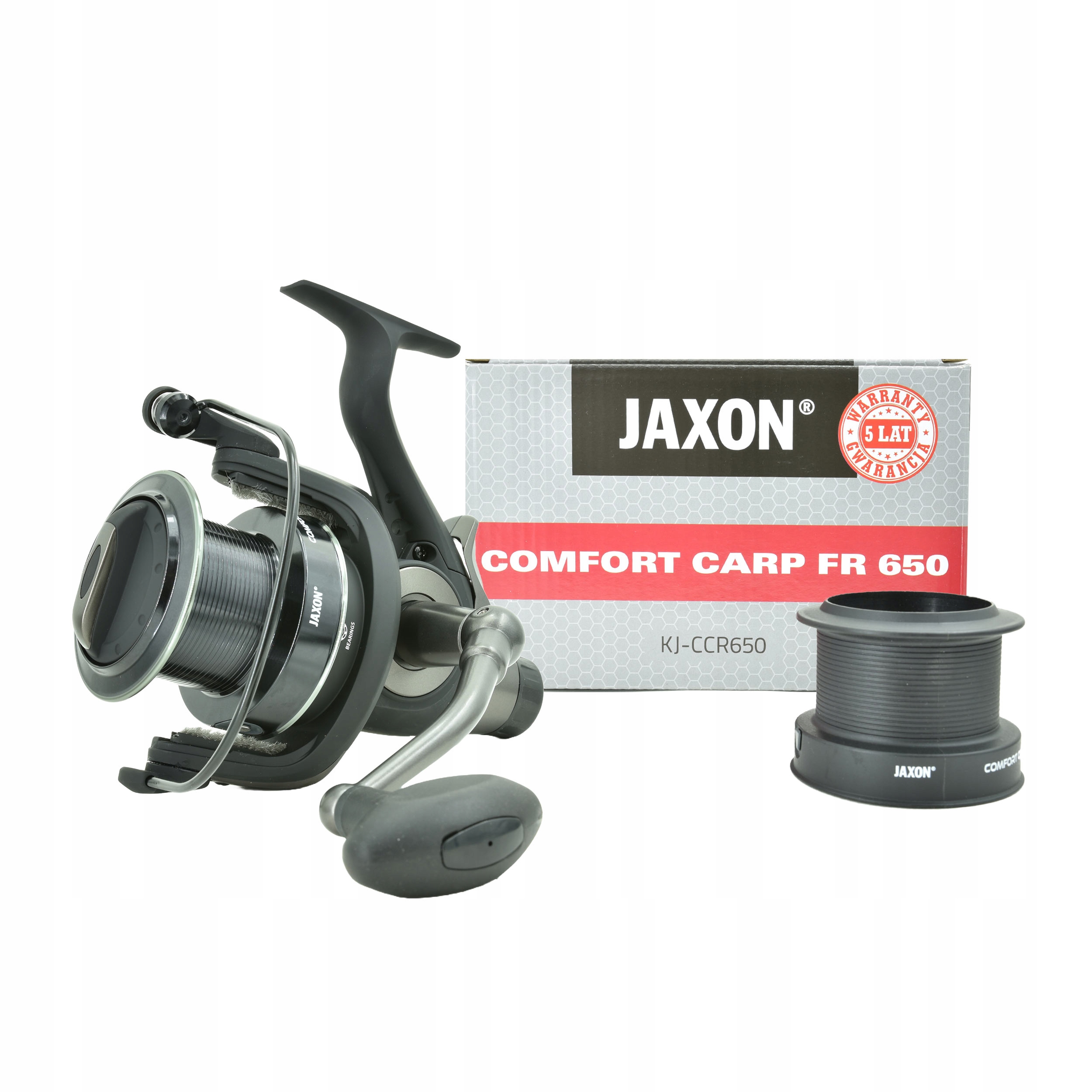 Kołowrotek karpiowy z wolnym biegiem Jaxon Comfort Carp Fr 650 8-OWC