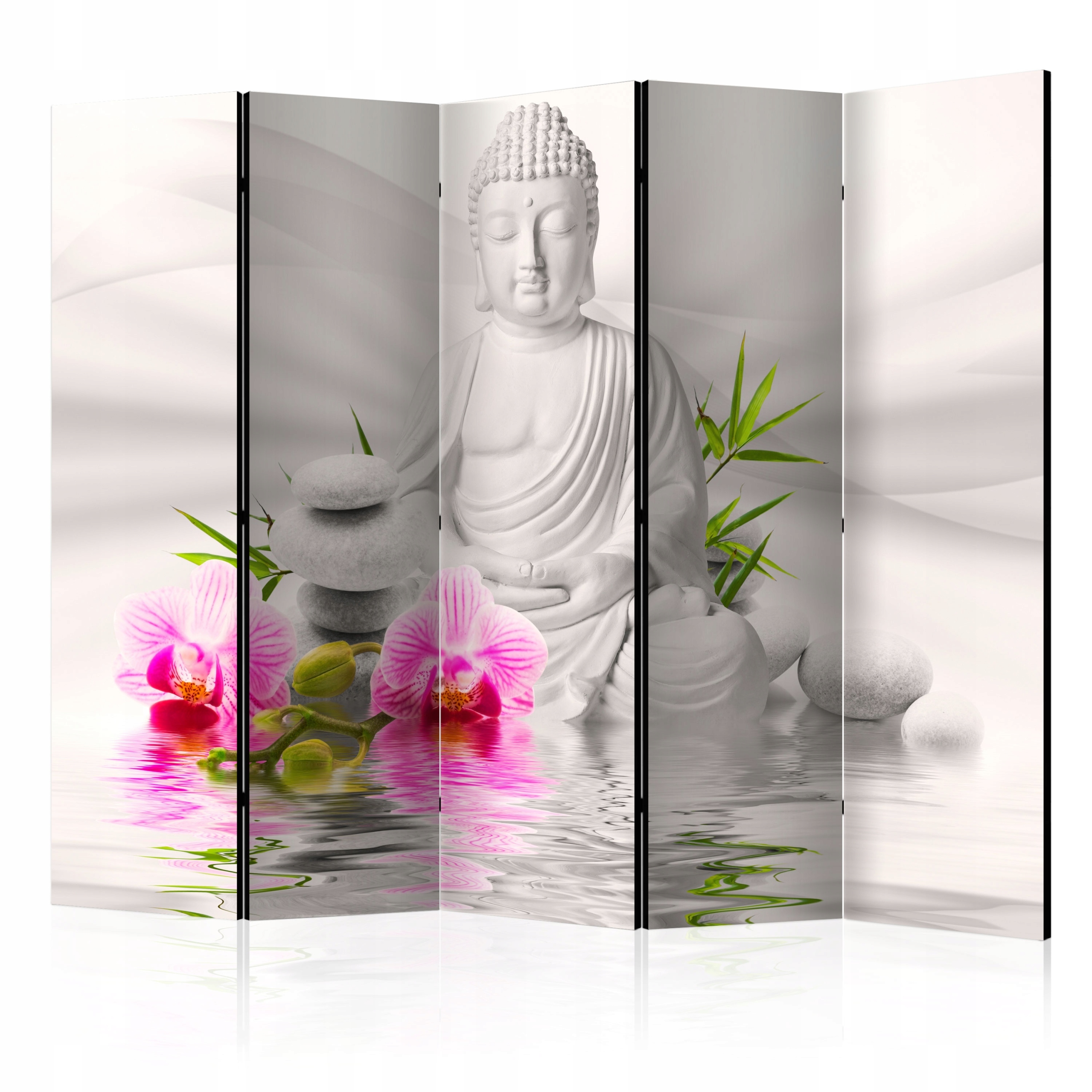 Paraván Pokojový Oboustranný Buddha Zen Orient Stěna Jógové Studio 172x225