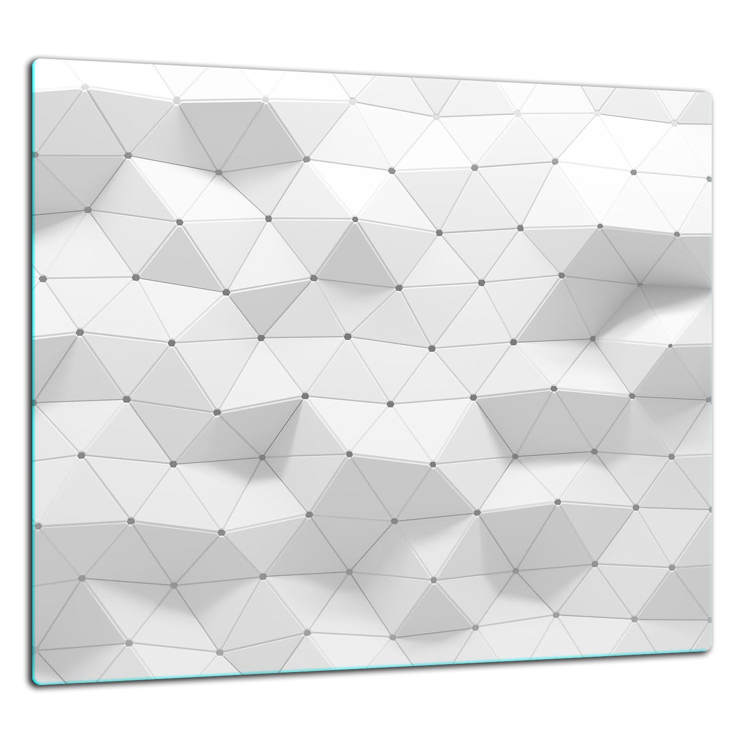 Skleněná Ochranná Deska Panel Lepidlo 65x60 Bílá