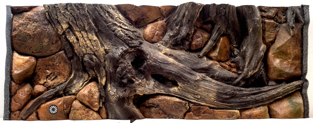 

Tło Strukturalne 3D Do Akwarium 120x50cm Amazonka