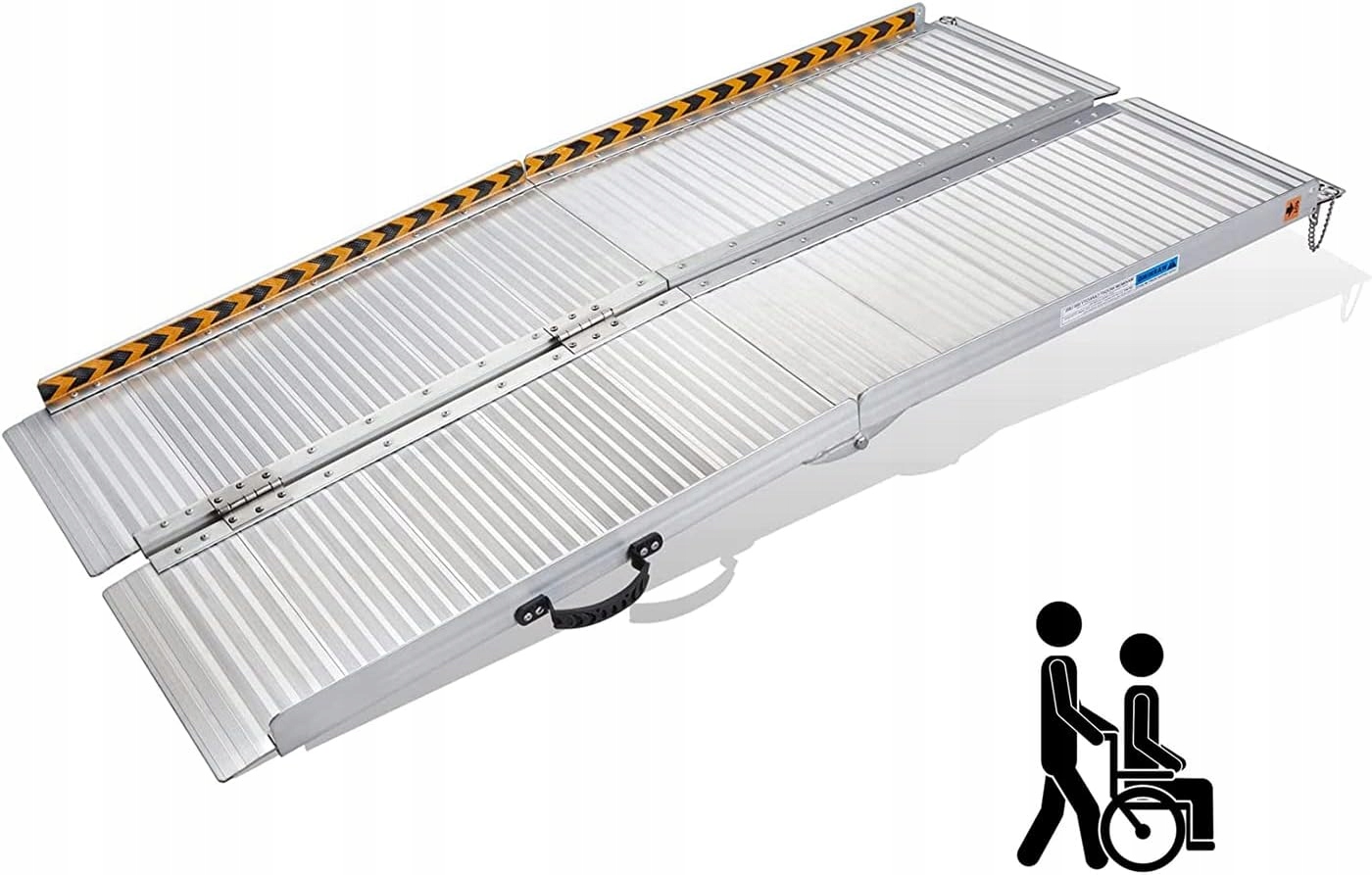 Hliníková Skládací Prahová Rampa Pro Vozíky Motorových Kol 152 X 72 362 Kg