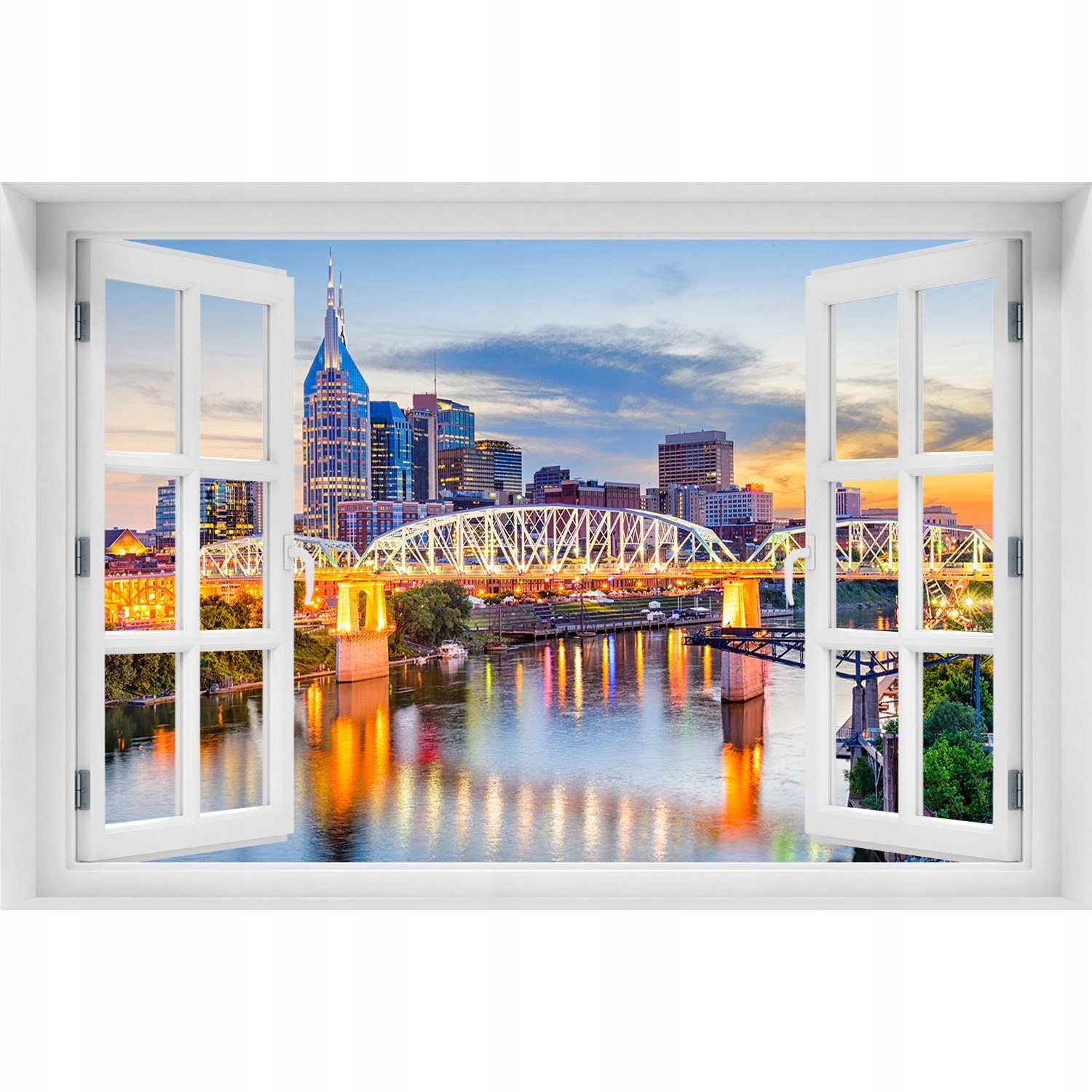 

Naklejka na ścianę 3D Okno Most Tennessee Usa