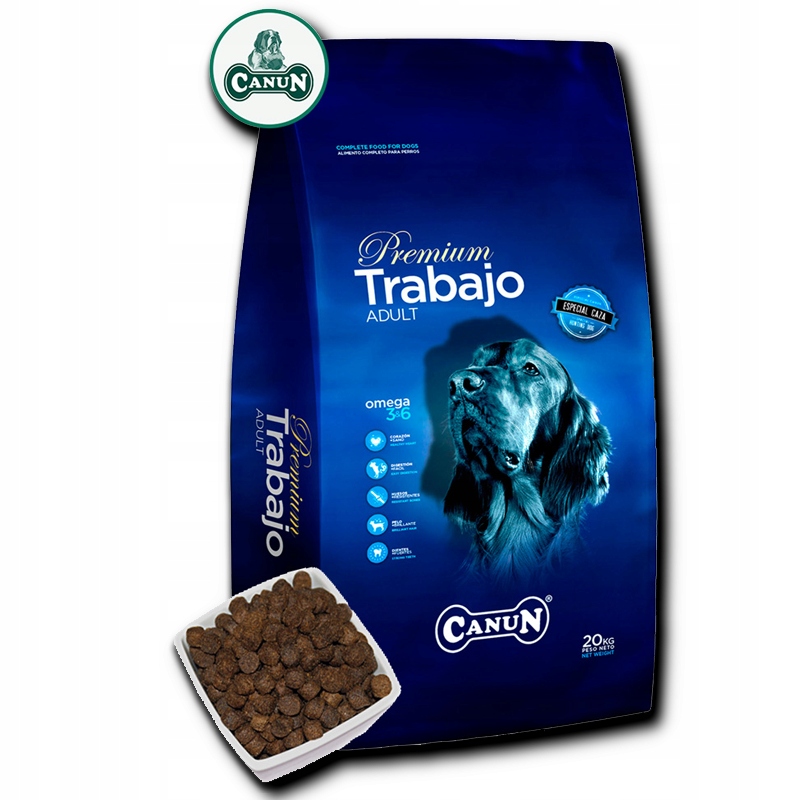 Canun Trabajo 20 kg prémiové krmivo pro energické a lovecké psy na ku