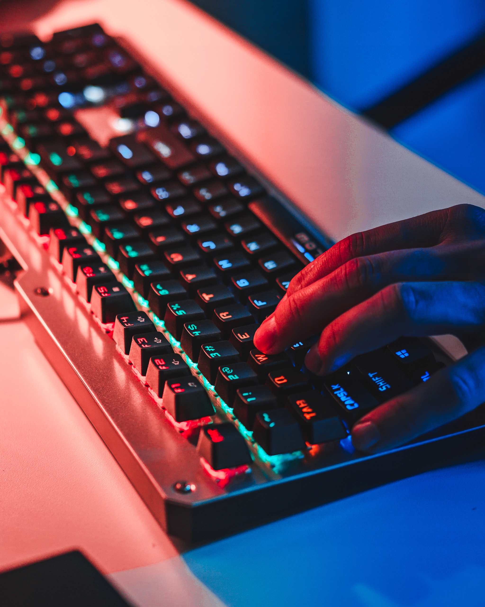 KLAWIATURA GAMINGOWA MECHANICZNA PODŚWIETLANA RGB DLA GRACZY Stan opakowania oryginalne