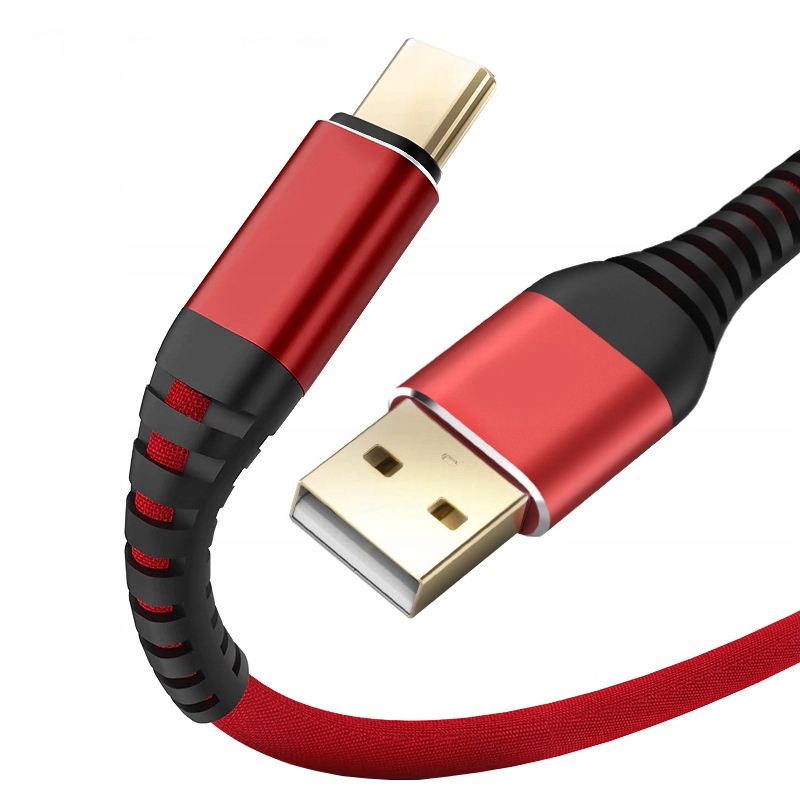 Kabel Koanni USB - USB typ C 5 m czerwony