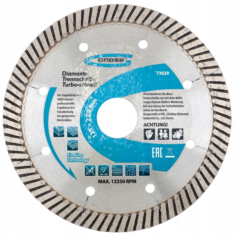 

Tarcza diamentowa do cięcia betonu kostki 115mm