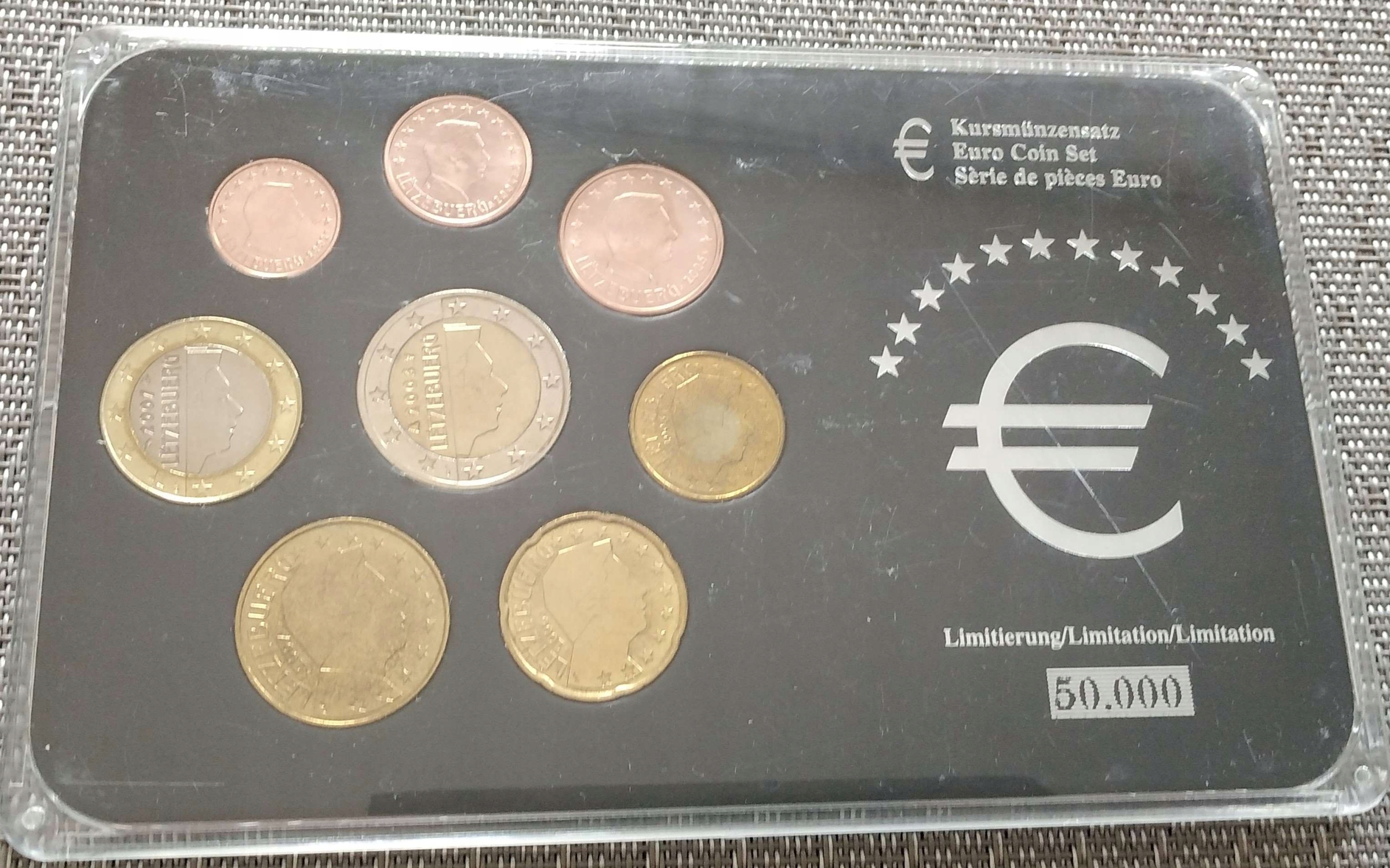 Zestaw Euro Set Luxemburg 2002-2007 Stan/Mennicze