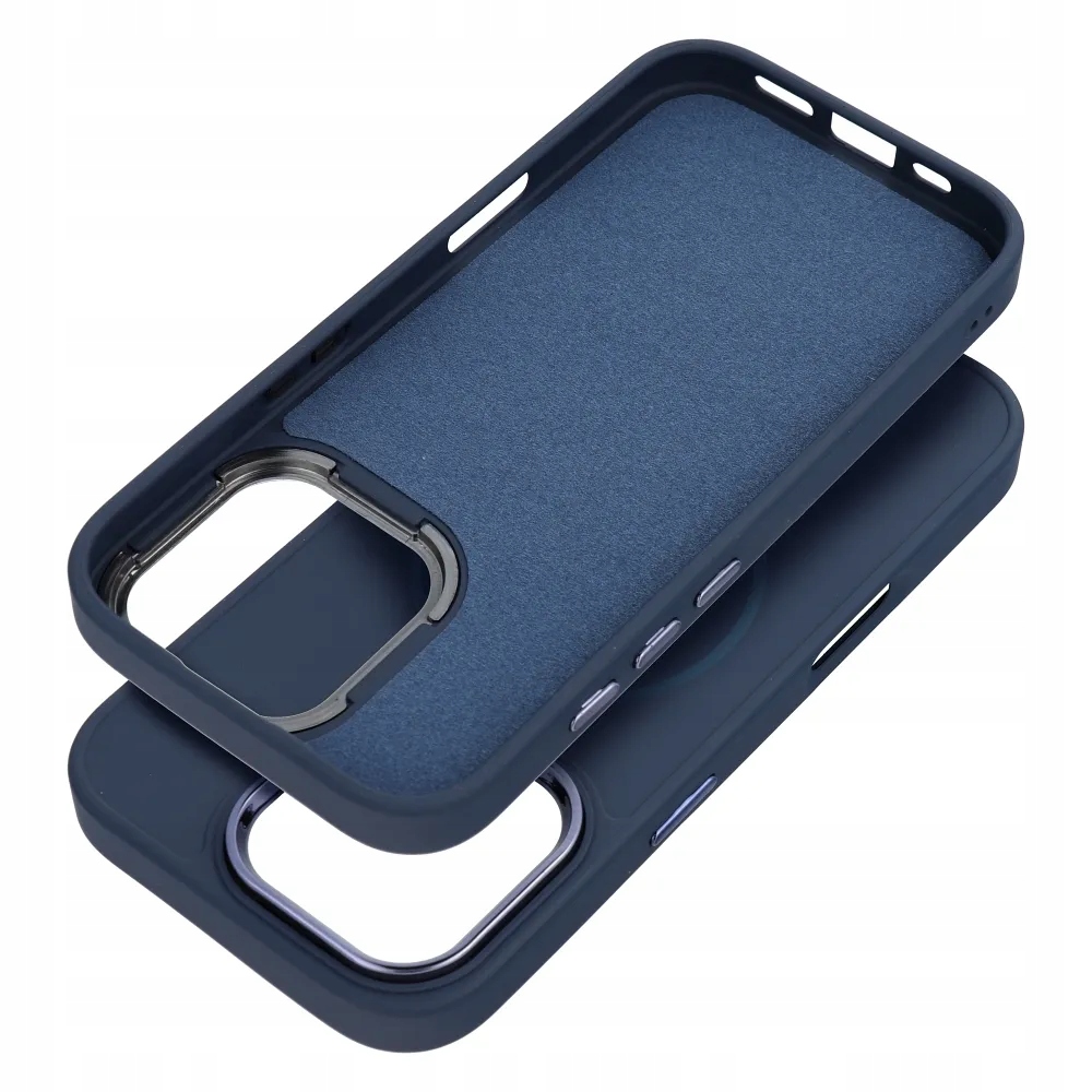 Futerał Frame Mag Cover kompatybilny z MagSafe do Iphone 12 Mini granatowy