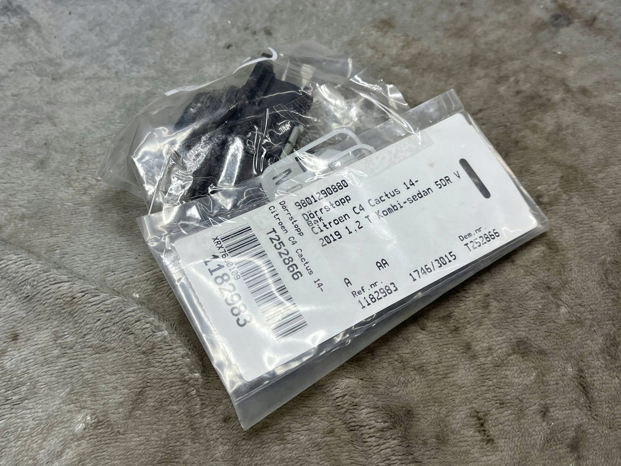 CITROEN C4 CACTUS limiter door TYLNYCH 9801290880 !J