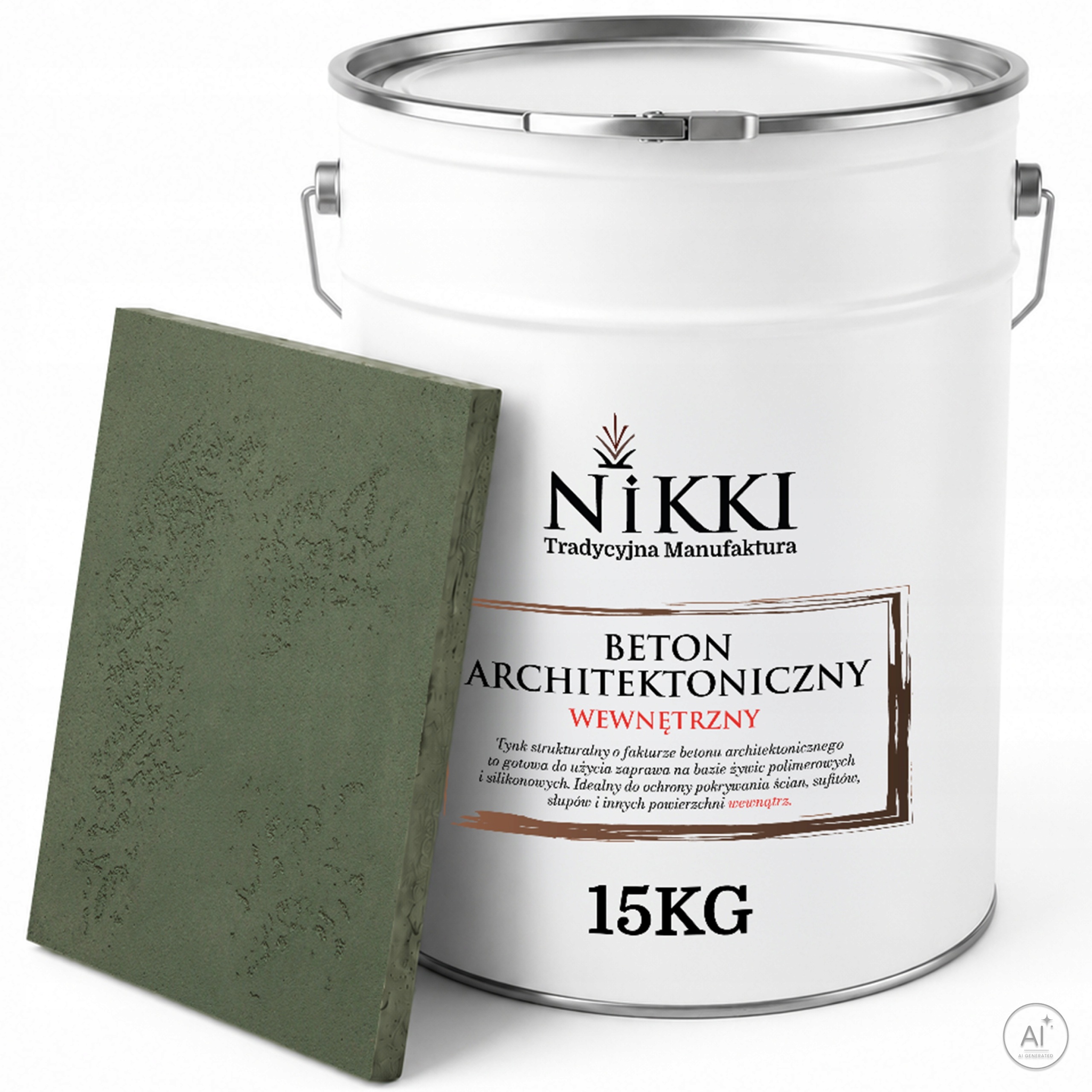 Dekorativní interiérový architektonický beton 10 m2 15 kg Zelený Tmavý F466
