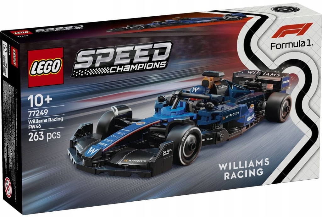 Lego Speed Champions Formule F1 Williams Racing FW46 Sada Kostek 77249
