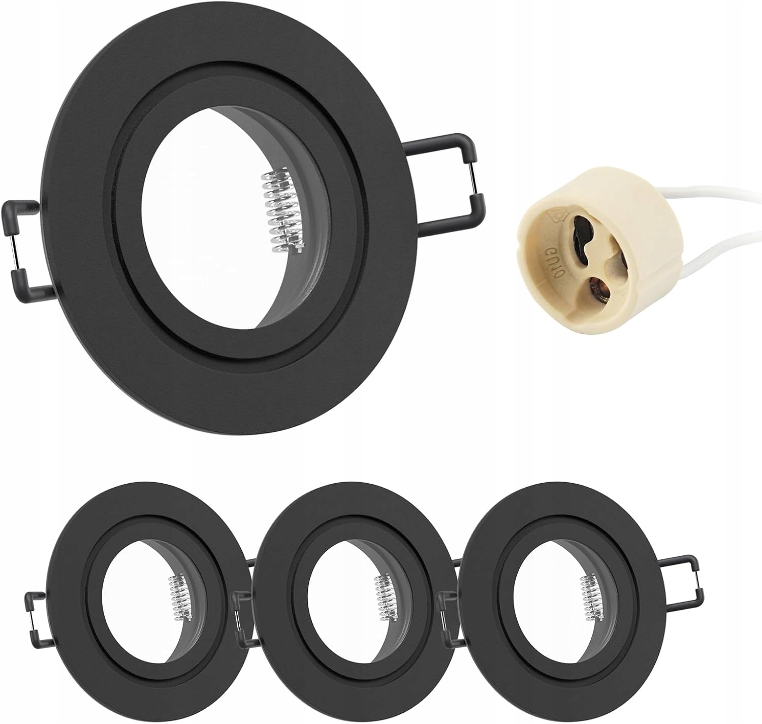 Sada 4 zapuštěných reflektorů, objímka GU10