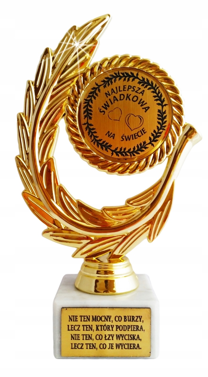 

Statuetka Najlepsza Świadkowa na świecie