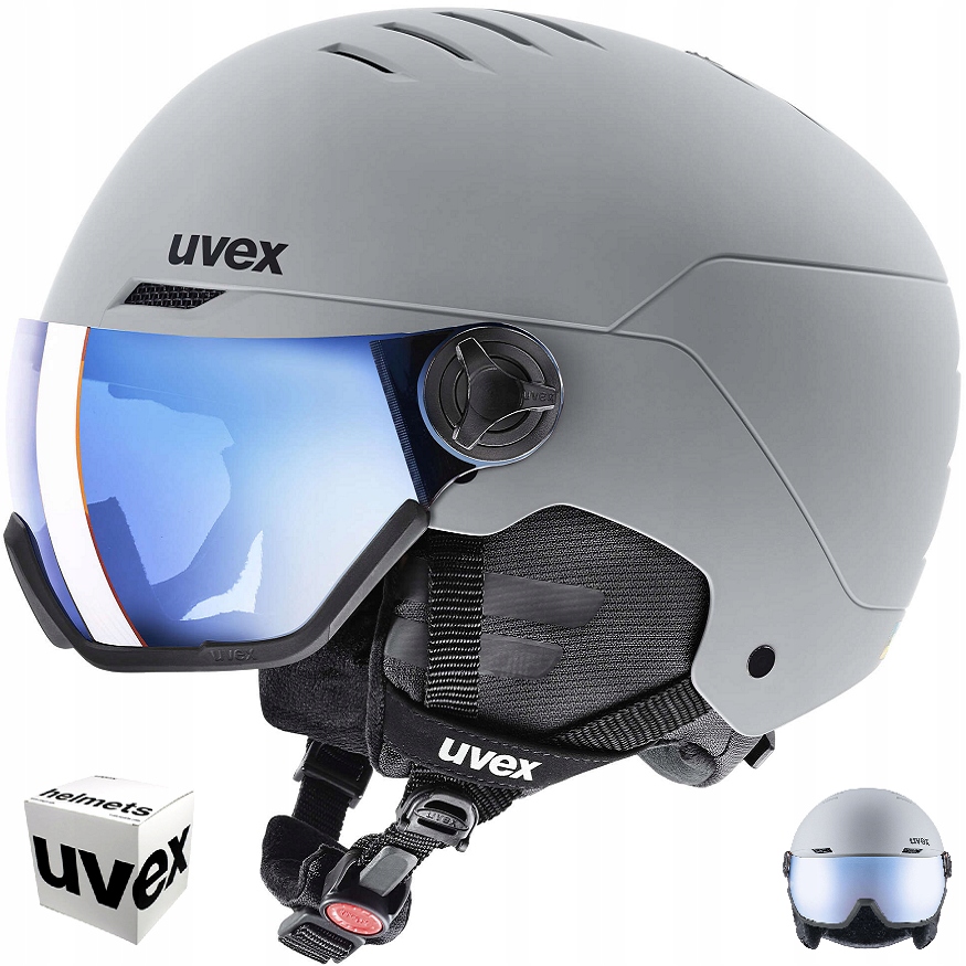Snowboardová lyžařská přilba Uvex Wanted Visor 54-58 cm rhino mat